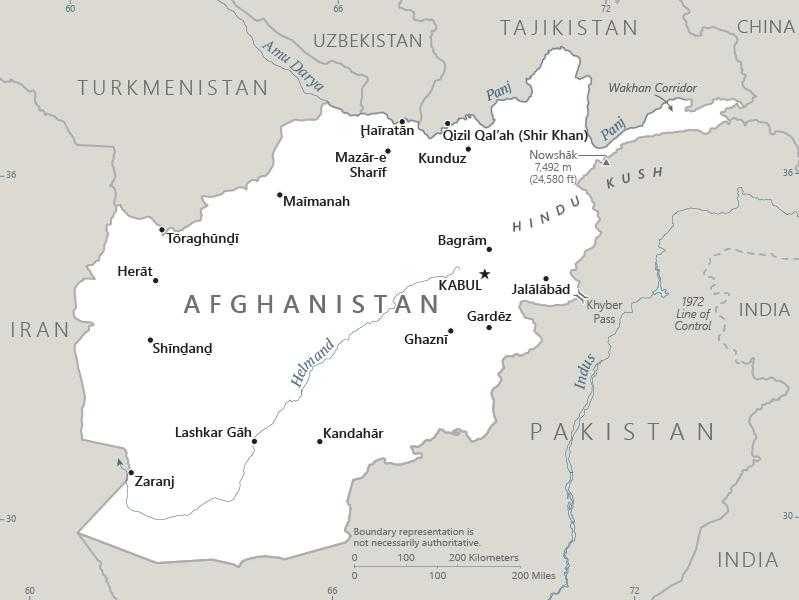 Map of Afghanistan