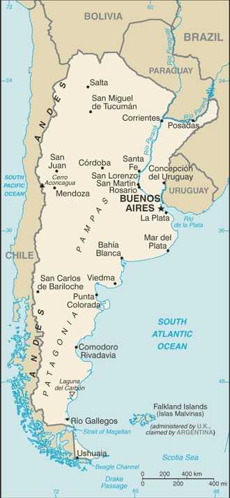 Map of Argentina