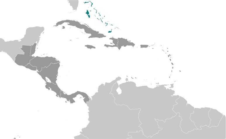 Locator map of Bahamas, The