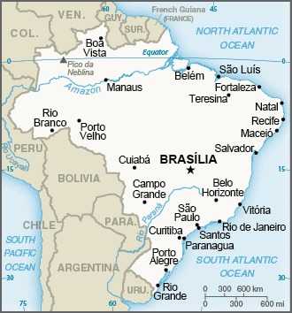 Map of Brazil