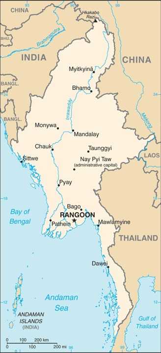 Map of Burma