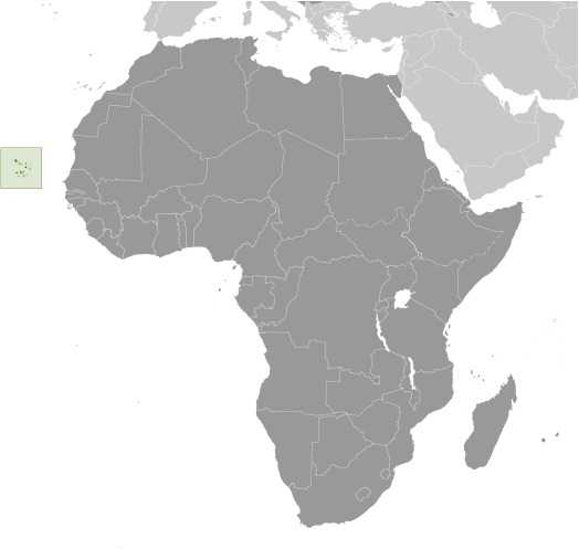 Locator map of Cabo Verde