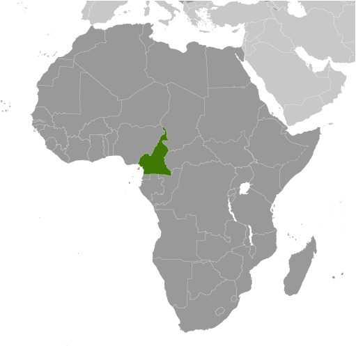 Locator map of Cameroon