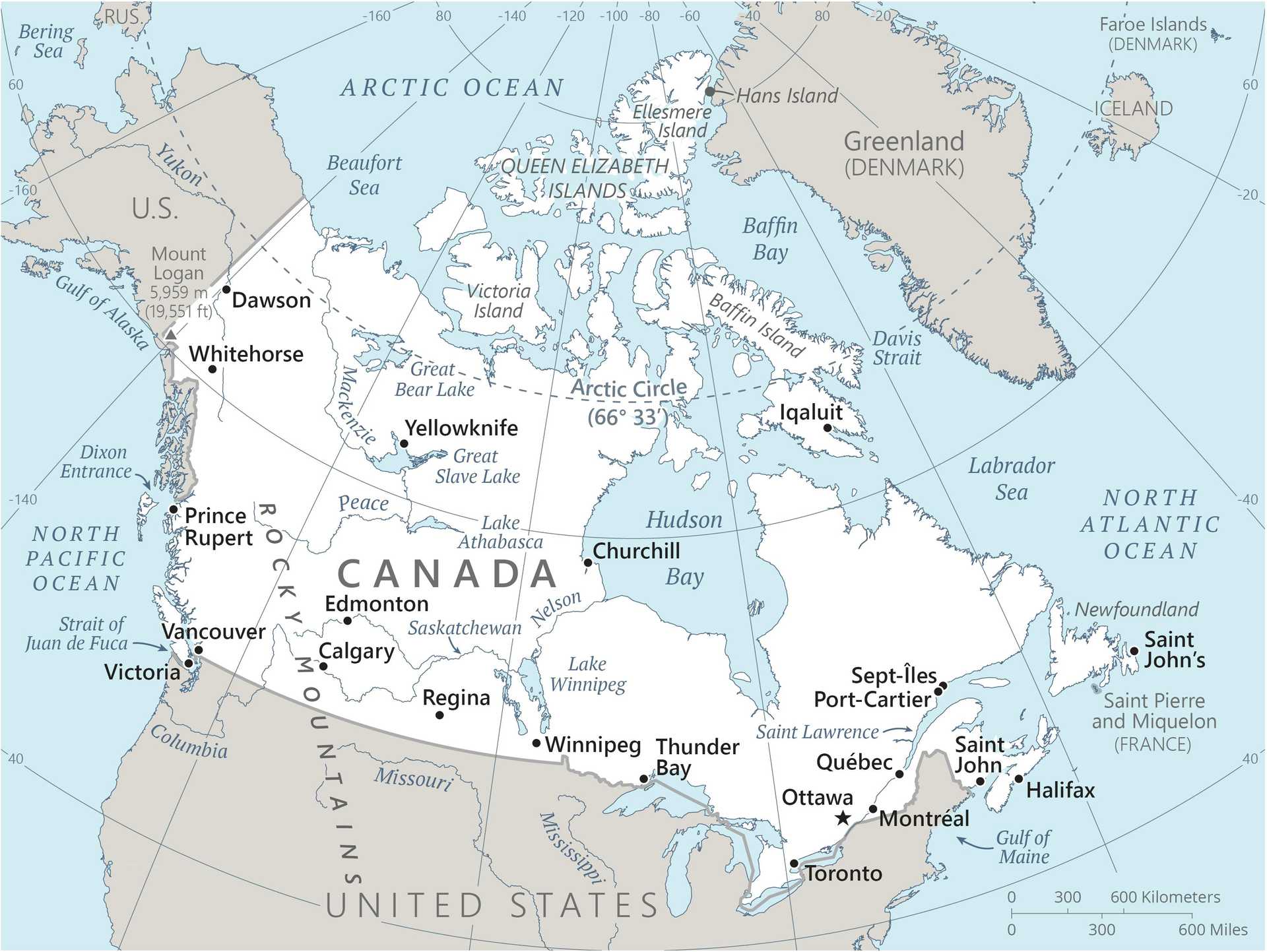 Map of Canada