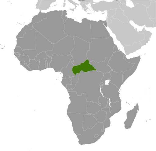 Locator map of Central African Republic