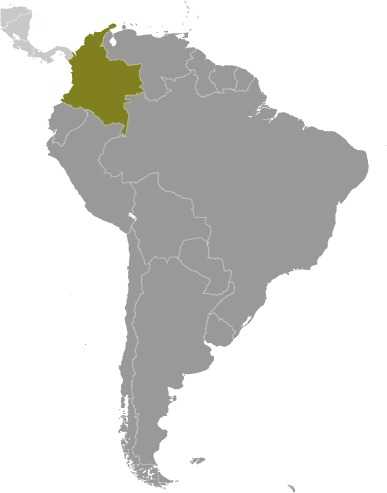 Locator map of Colombia