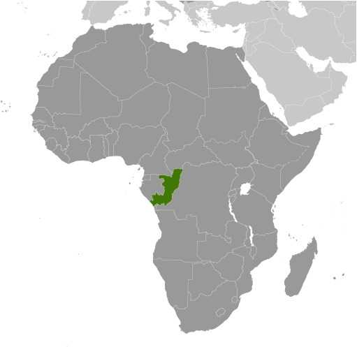 Locator map of Congo, Republic of the