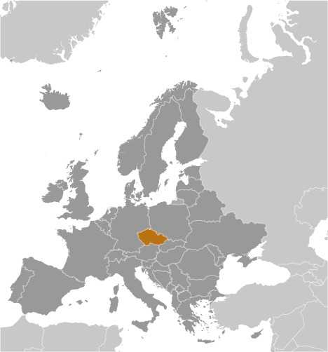 Locator map of Czechia