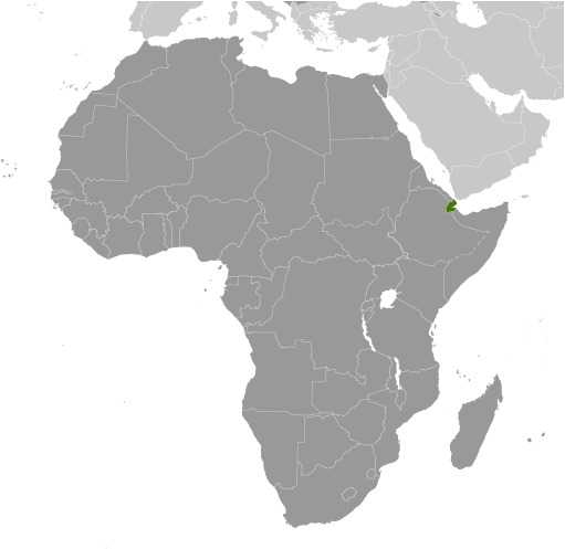 Locator map of Djibouti