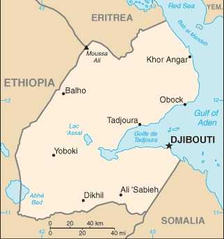 Map of Djibouti