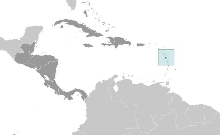 Locator map of Dominica