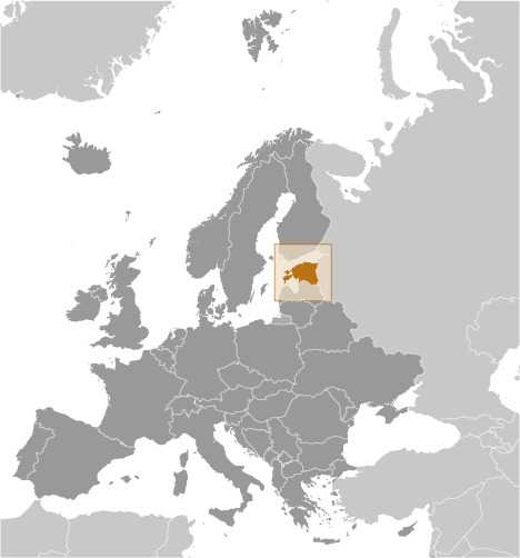 Locator map of Estonia