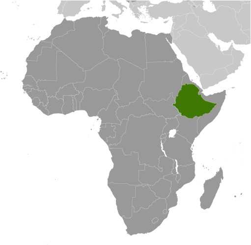 Locator map of Ethiopia