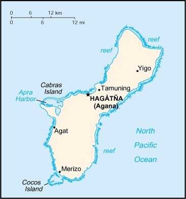 Map of Guam