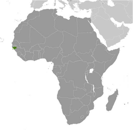 Locator map of Guinea-Bissau
