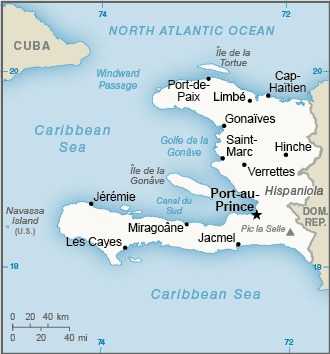 Map of Haiti