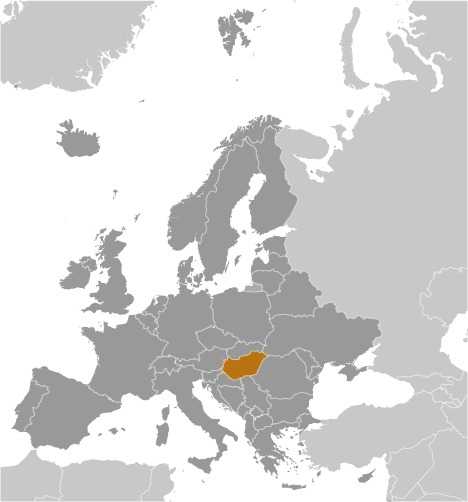 Locator map of Hungary