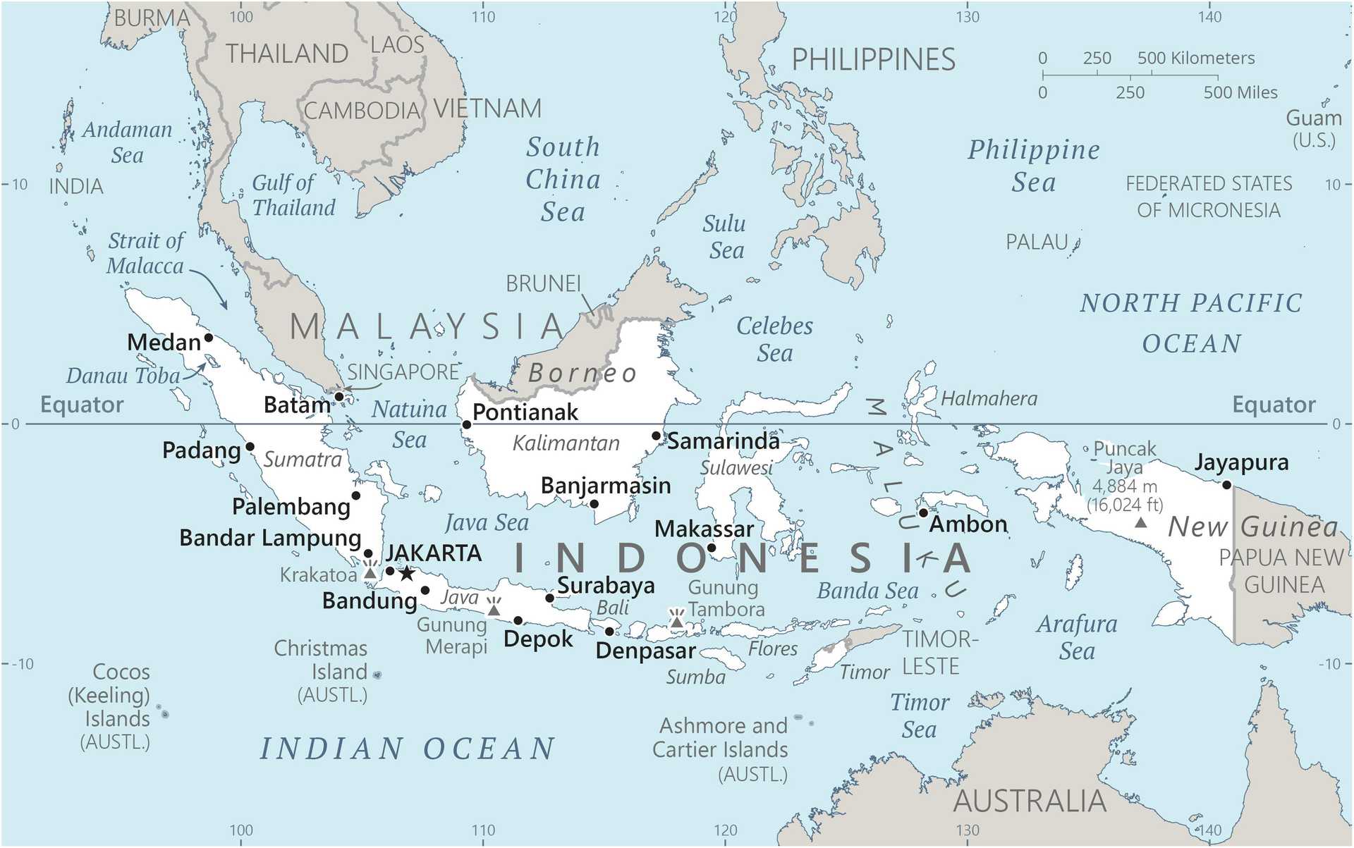 Map of Indonesia