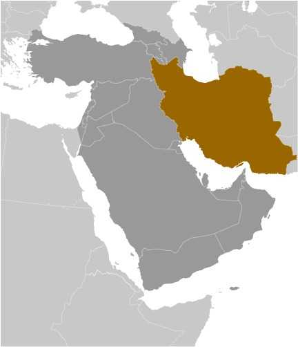 Locator map of Iran