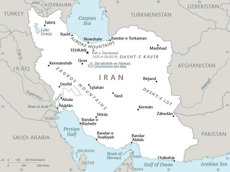 Map of Iran
