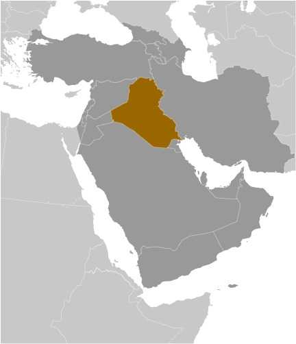 Locator map of Iraq