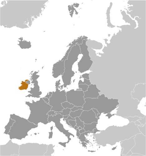 Locator map of Ireland