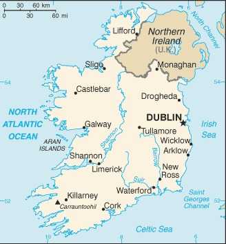 Map of Ireland