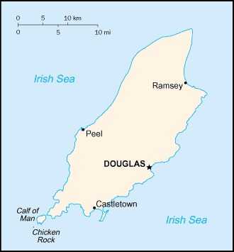 Map of Isle of Man