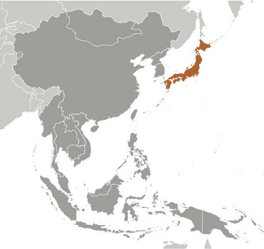 Locator map of Japan