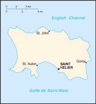Map of Jersey