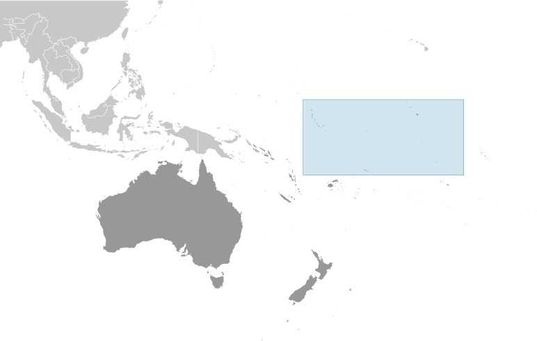 Locator map of Kiribati
