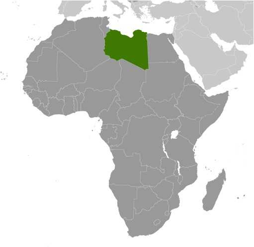 Locator map of Libya