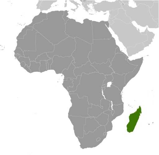 Locator map of Madagascar