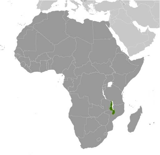 Locator map of Malawi