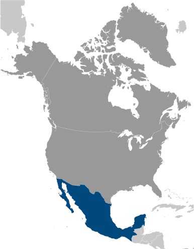 Locator map of Mexico