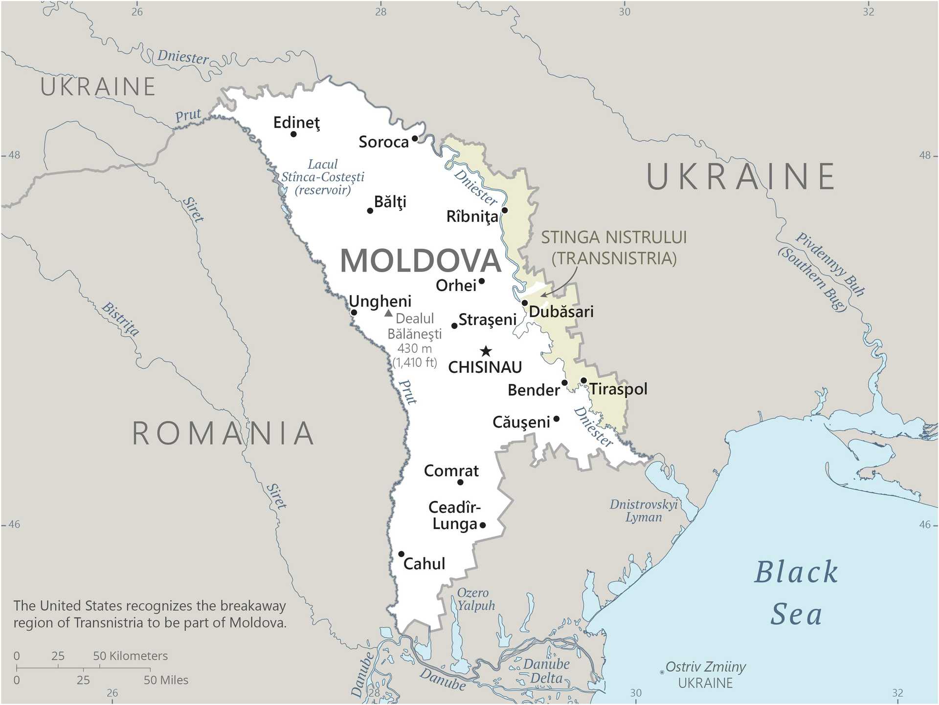 Map of Moldova
