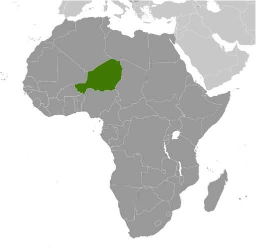 Locator map of Niger