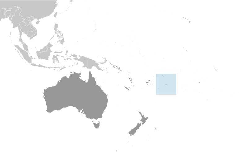 Locator map of Niue