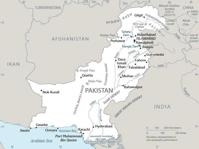 Map of Pakistan