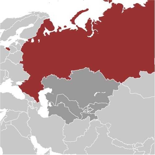 Locator map of Russia