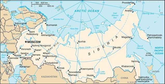 Map of Russia