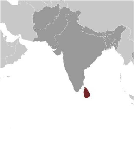 Locator map of Sri Lanka