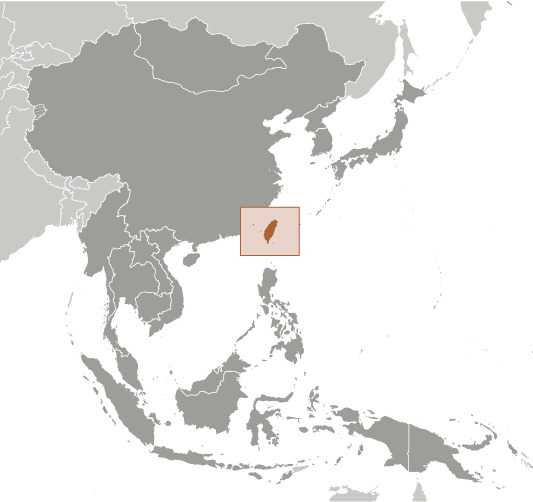 Locator map of Taiwan