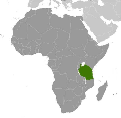 Locator map of Tanzania