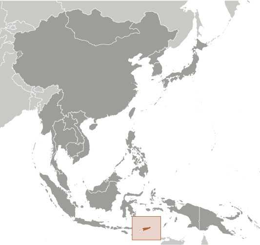 Locator map of Timor-Leste