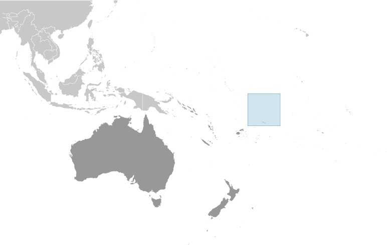 Locator map of Tokelau