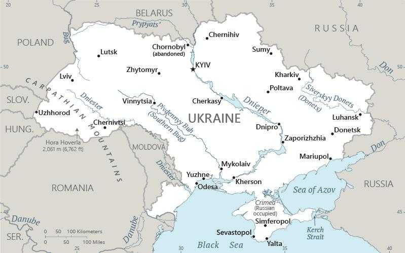 Map of Ukraine
