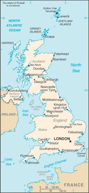 Map of United Kingdom