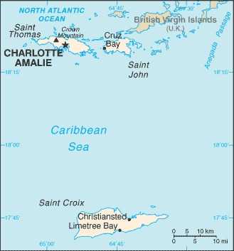 Map of Virgin Islands