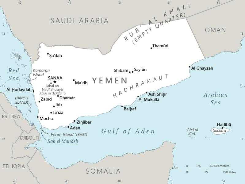Map of Yemen